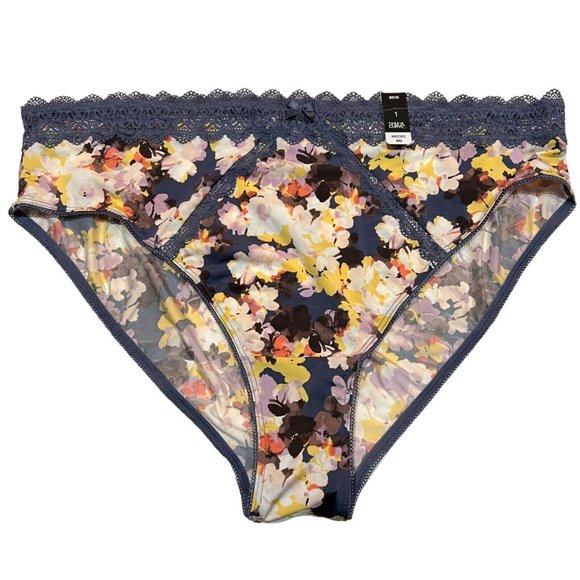 torrid Other - NWT TORRID Bikini Pantie Underwear Sz 1X Silky Gray Floral Lace